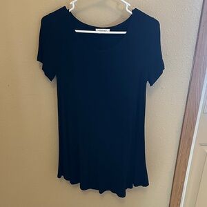 Esenchel Classic Black Short Sleeve Dress